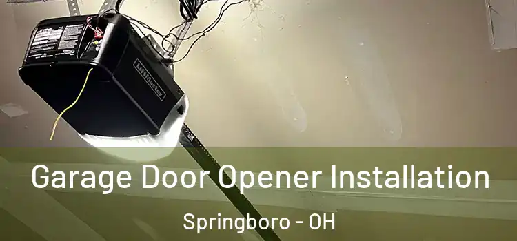  Garage Door Opener Installation Springboro - OH