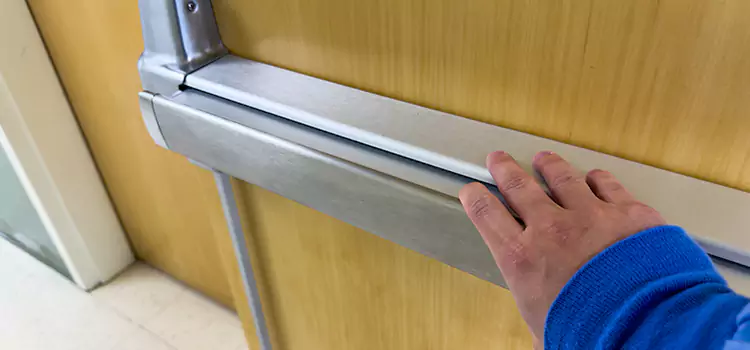 Installing a Push Bar on a Door Springboro